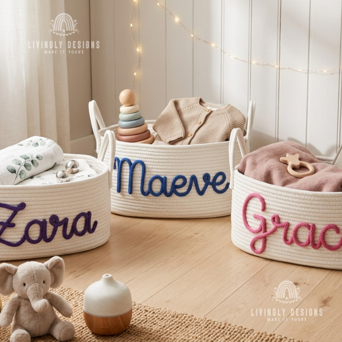 Personalized Dog or Kids Toy Basket