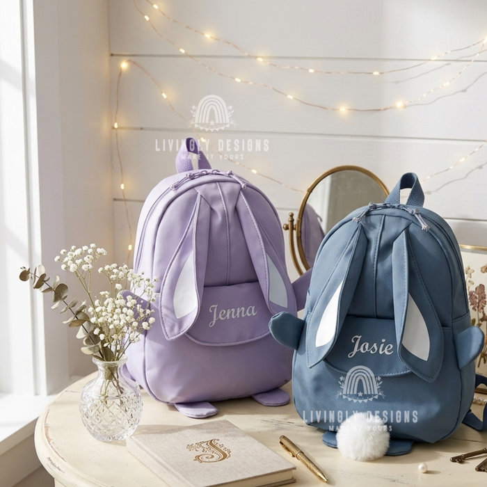 Personalized Bunny Adventure Backpack with Name