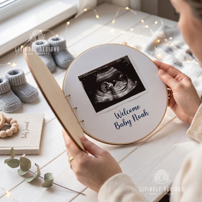 Personalized Wooden Guest Book Keepsake Album