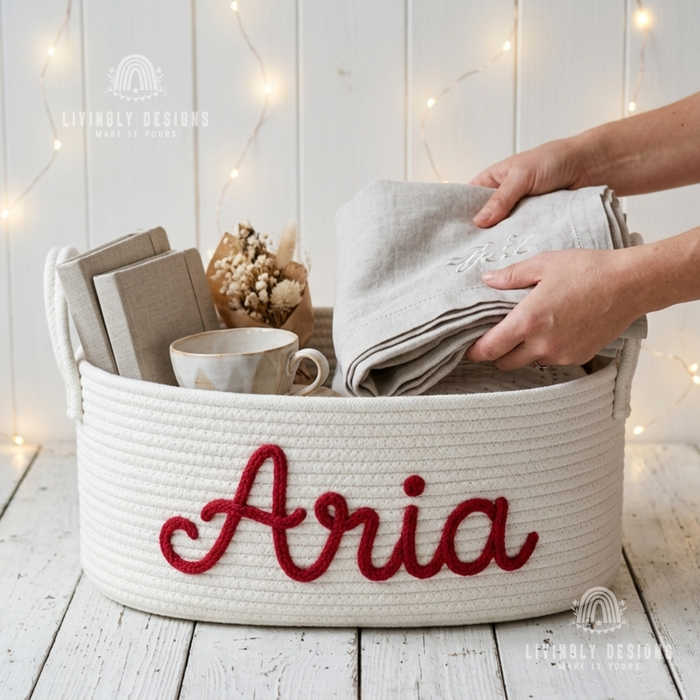 Personalized Dog or Kids Toy Basket