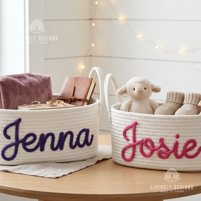 Personalized Dog or Kids Toy Basket
