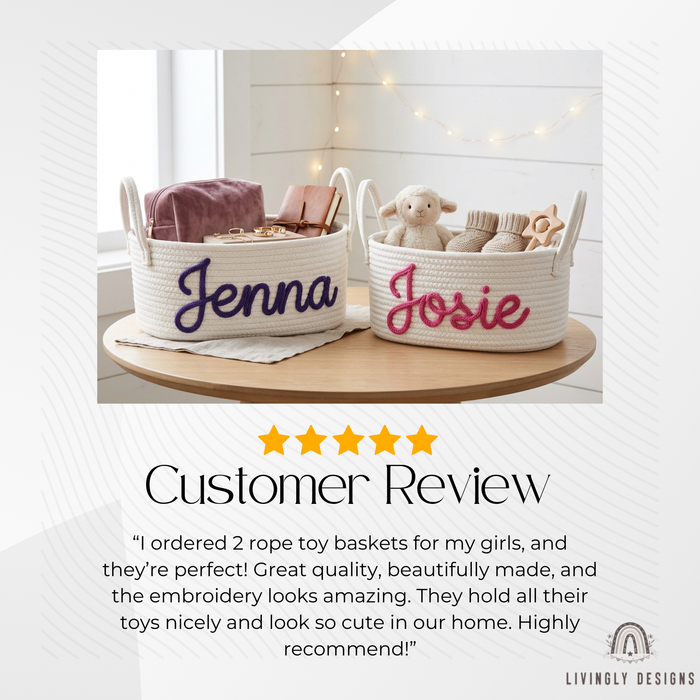 Personalized Dog or Kids Toy Basket