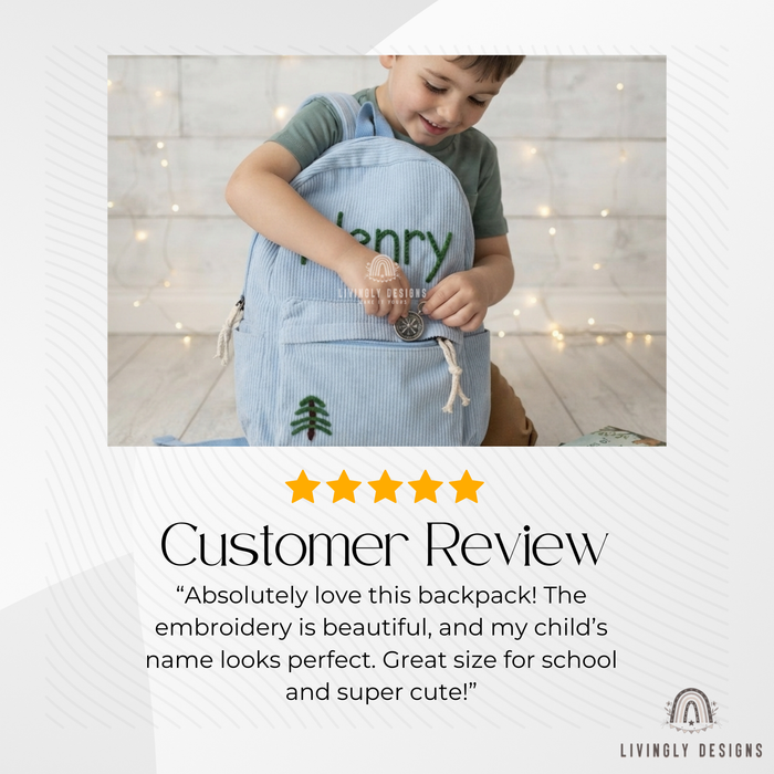 Custom Name Kids/Baby Backpack or School Bag