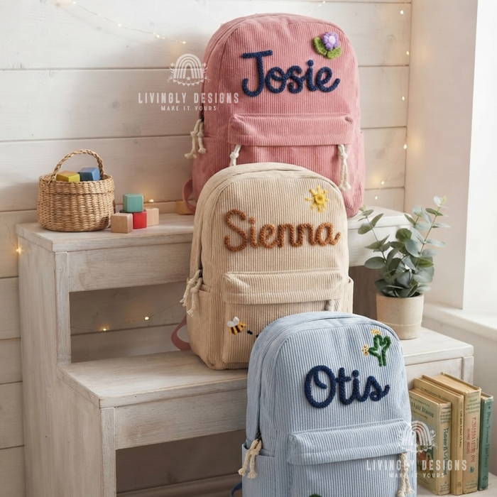 Custom Name Kids/Baby Backpack or School Bag