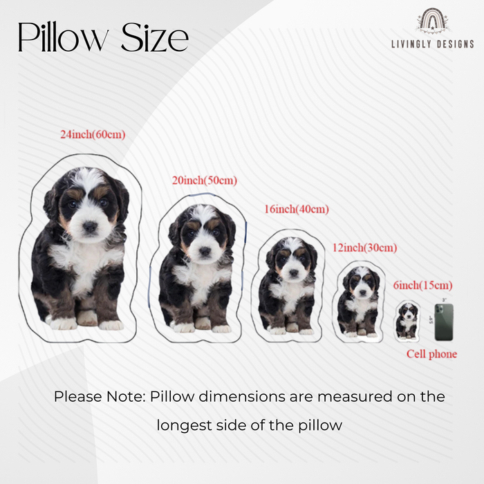 Custom Pet Pillow: Personalized Dog/Cat Photo Cushion - Pet Memorial Gift