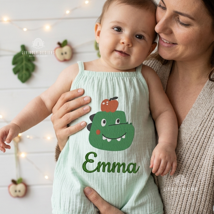 Personalized Name Breathable Summer Toddler Romper