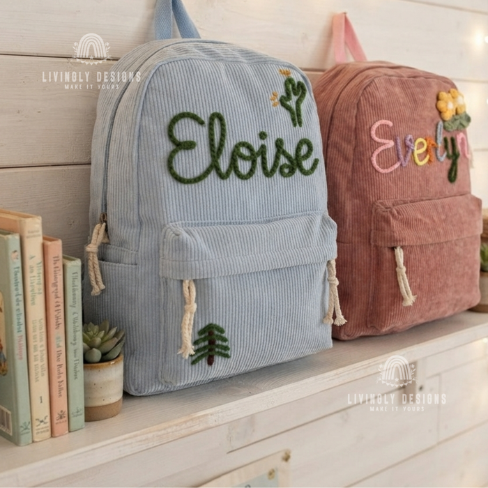 Custom Name Kids/Baby Backpack or School Bag
