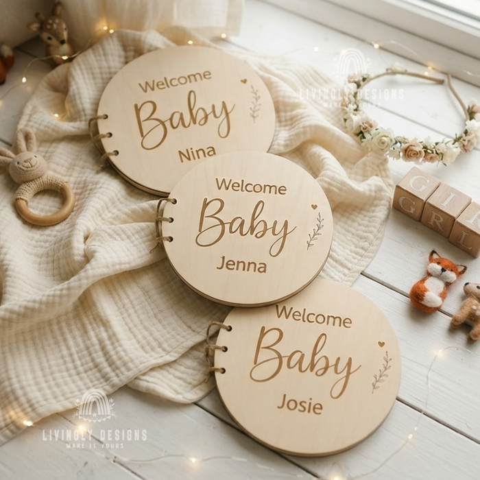 Personalized Wooden Guest Book Keepsake Album
