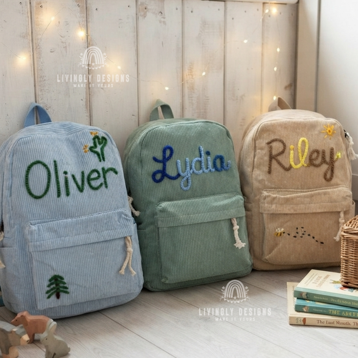 Custom Name Kids/Baby Backpack or School Bag