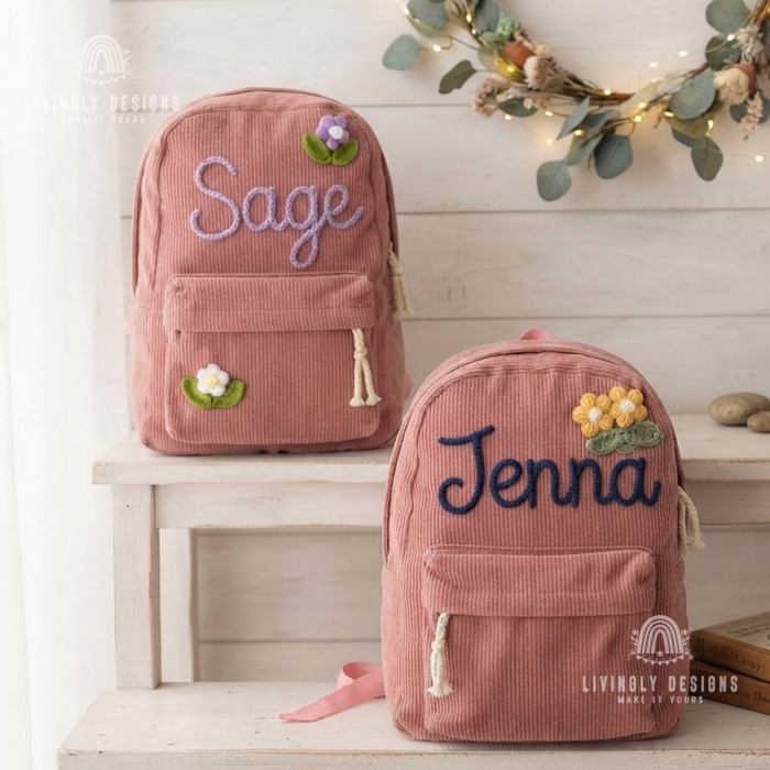 Custom Name Kids/Baby Backpack or School Bag
