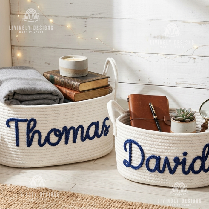 Personalized Dog or Kids Toy Basket