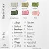 Blanket Colors and Font List for Livingly
