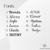 Fonts for Livingly