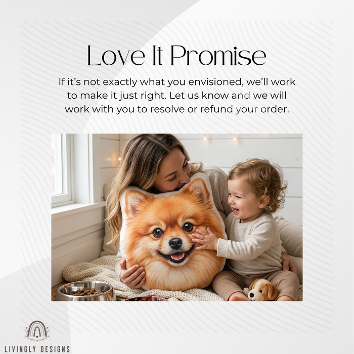Custom Pet Pillow: Personalized Dog/Cat Photo Cushion - Pet Memorial Gift