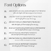 Font chart