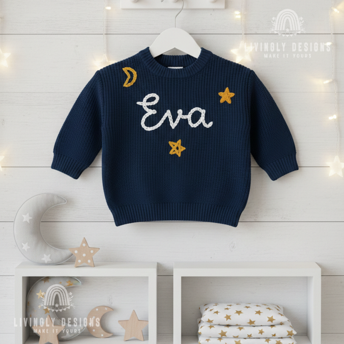 Custom Name Ocean Friends Themed Kids/Baby Sweater