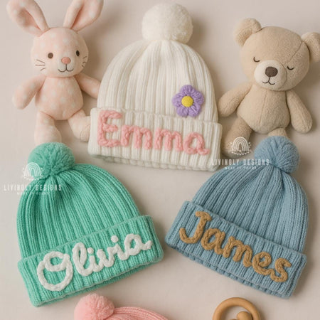 Personalized Name Kids Beanie | Custom Toddler Hat | Embroidered Winter Hat | Cozy Beanie | Kids Gift Idea | Custom Baby Gift | Baby Shower