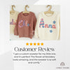 Custom Floral Baby Sweater | Custom Name Jumper | Hand-Embroidered Toddler Sweater | Baby Gift | Baby Keepsake