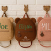 Personalized Name Soft Teddy Bear Toddler Backpack | Custom Embroidered Name | Back-to-School Keepsake | Teddy Bear Backpack Custom Backpack