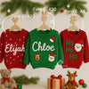 Custom Holiday Baby Sweater | Custom Name Toddler Jumper | Hand-Embroidered Baby Gift | Baby Keepsake | Festive Personalized Baby Outfit