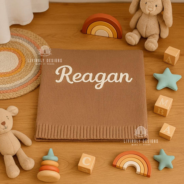 Custom Embroidered Baby Blanket: Personalized Keepsake Gift