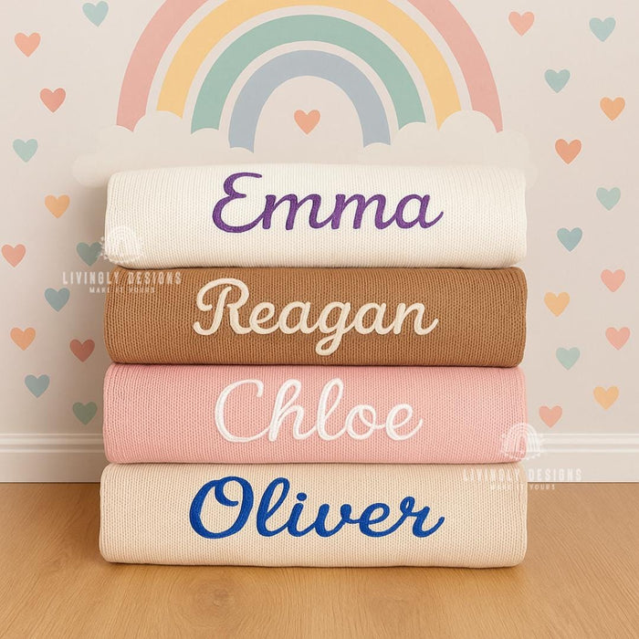 Custom Embroidered Baby Blanket: Personalized Keepsake Gift