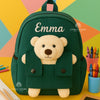 Custom Name Teddy Bear Machine Embroidered Toddler Backpack | Kids School Bag | Back-to-School, Keepsake | Personalized Teddy Backpack