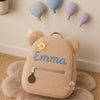 Personalized Teddy Bear Backpack: Soft Sherpa Kids School Bag