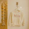 Personalized Letter/Name Child Floral Sweater | Machine Embroidered Sweater | Custom Kids Sweater | Custom Keepsake | Soft Sweatshirt | Gift
