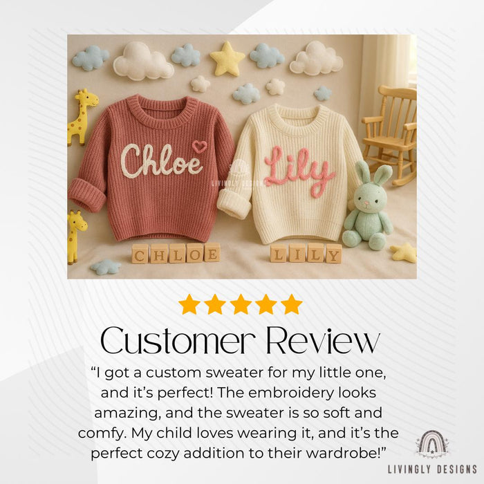 Custom Name Ocean Friends Themed Kids/Baby Sweater