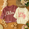 Personalized Name Baby Sweater | Custom Name Jumper | Hand-Embroidered Baby Sweater | Toddler Sweater | Baby Keepsake | Personalized Gift