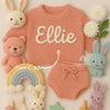 Personalized Name Baby Toddler Sweater & Shorts Set | Baby Gift Set | Personalized Keepsake | Hand-Embroidered Sweater |Custom Clothing Gift