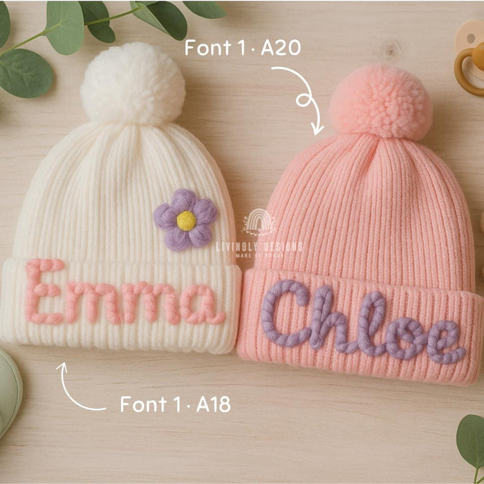 Personalized Name Kids Beanie | Custom Toddler Hat | Embroidered Winter Hat | Cozy Beanie | Kids Gift Idea | Custom Baby Gift | Baby Shower