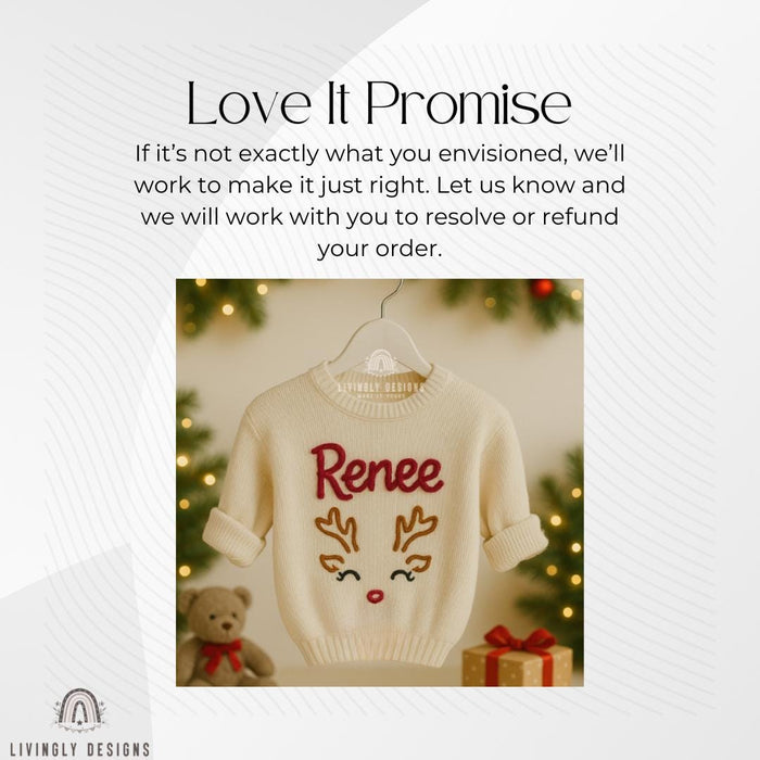 Custom Embroidered Christmas Baby/Kids Sweater