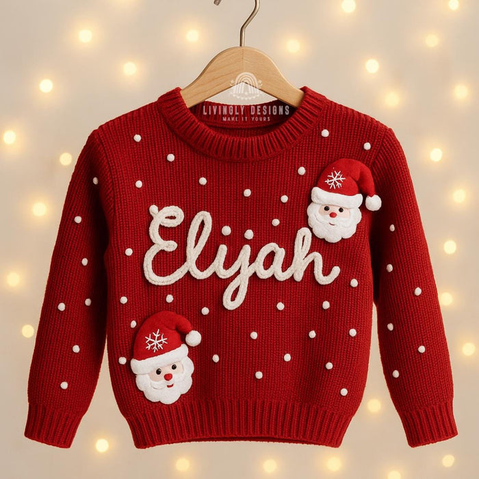 Custom Embroidered Christmas Baby/Kids Sweater