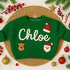 Custom Holiday Baby Sweater | Custom Name Toddler Jumper | Hand-Embroidered Baby Gift | Baby Keepsake | Festive Personalized Baby Outfit
