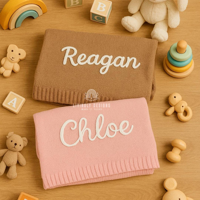 Custom Embroidered Baby Blanket: Personalized Keepsake Gift