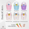 Custom Name Easter Basket For Kids | Personalized Bunny Baskets Gift | Cotton Rope Basket | Custom Boy Girl Easter Basket Egg Hunt Basket