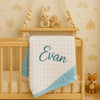 Custom Name Baby Blanket Hand Embroidered | Personalized Kids Blanket | Toddler Keepsake Blanket | Soft, Comfy Baby Blanket | Unique Blanket