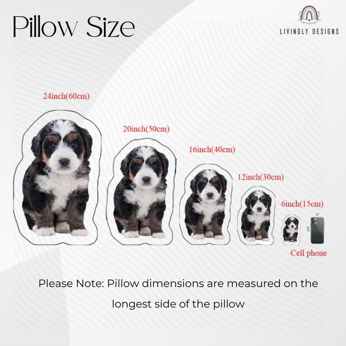 Custom Pet Pillow: Personalized Dog Cat Photo Gift, Double-Sided Print