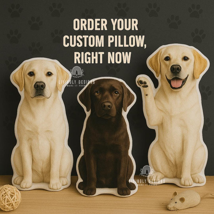 Custom Pet Pillow: Personalized Dog Cat Photo Gift, Double-Sided Print