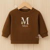 Personalized Rabbit Embroidered Baby Sweater: Custom Knit Easter Outfit