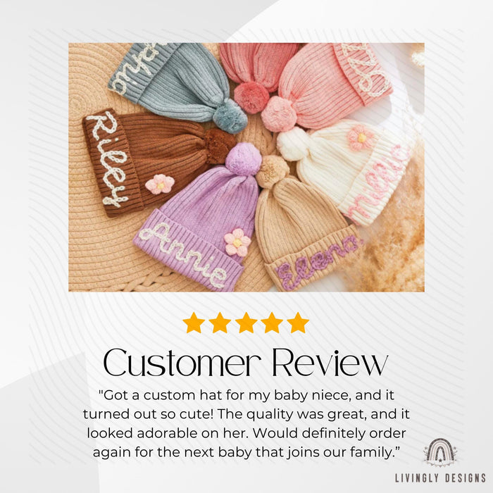 Personalized Embroidered Kids Beanie