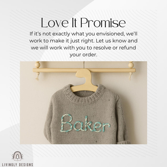 Custom Hand-Embroidered Knit Baby Romper