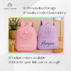 Custom Name Girls Tutu Ballet Backpack | Lightweight School Bag with Tutu | Personalized Pink Purple Backpack for Kids | Ballerina Backpack