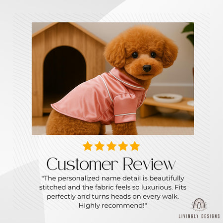 Custom Name Pet Pajamas | Custom Embroidered Sleepwear | Personalized Pet Pajamas | Custom Name Dog or Cat Outfit | Perfect Gift Pet Parents