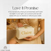 Personalized Name Leather Toiletry Bag | Custom Name Embroidered Travel Case | White Makeup Organizer | Bridesmaids Wedding Gift Idea