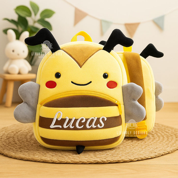 Personalized Plush Animal Backpack