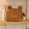 Personalized Cosmetic Bag with Name | Custom Bear Makeup Pouch | Cute Travel Toiletry Organizer | Gift for Her | Toiletry Bag | Bear Pouch