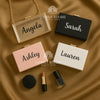 Personalized Acrylic Box Clutch: Custom Embroidered Name Wedding Purse